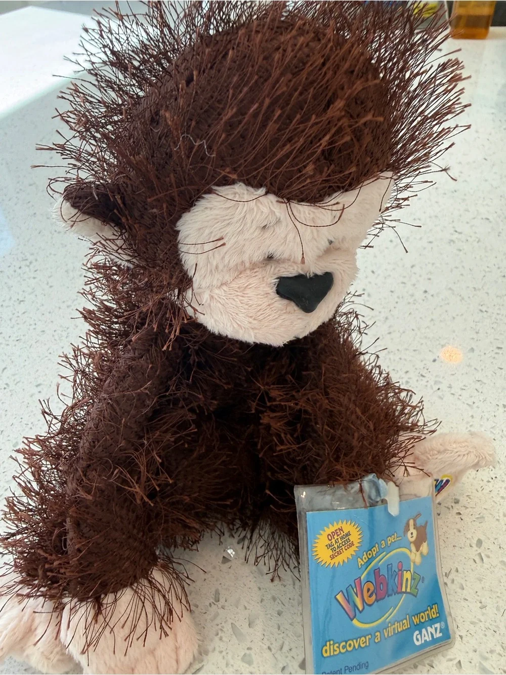 Webkinz Plush Monkey Toy - Brown